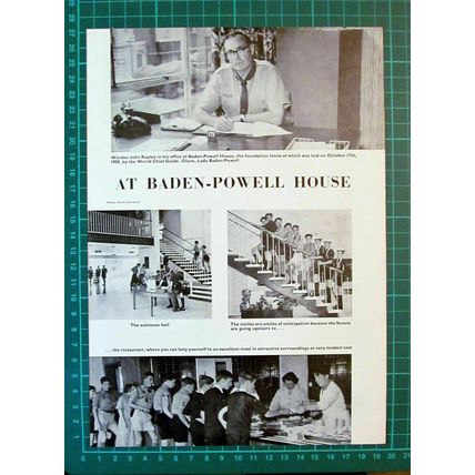 (6045) Warden John Rapley Girl Guides Baden Powell House - c.1960s Cutting