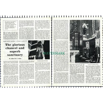 (7139) St Michael & All Angels Church Walthamstow - 1975 Article