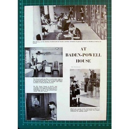 (6045) Warden John Rapley Girl Guides Baden Powell House - c.1960s Cutting