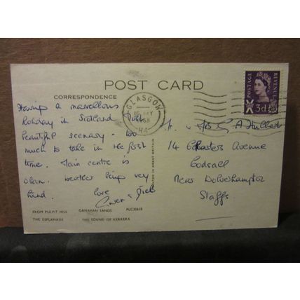 multiview, OBAN, SCOTLAND used vintage postcard 1968 pm #