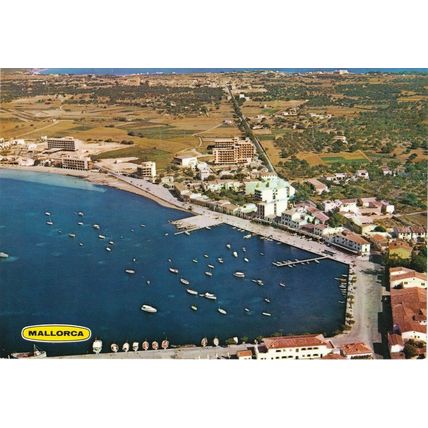 6x4 Continental size printed Alcudia Majorca Mallorca Aerial Spain