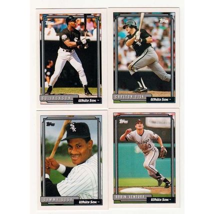 1992 Topps Chicago White Sox regular + micro team sets w/traded-64 cards