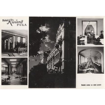 Hotel Riviera Pula Croatia Vintage Real Photo Postcard