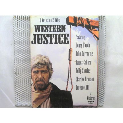 Western Justice - 4 Movies / 2 Dvd - Fonda Carradine Coburn Savalas Bronson Hill