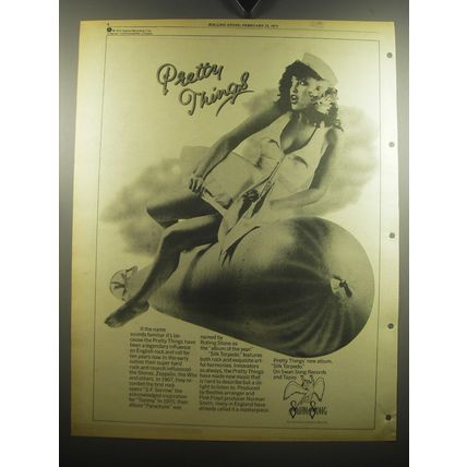 1975 Pretty Things Silk Torpedo Album Advertisement