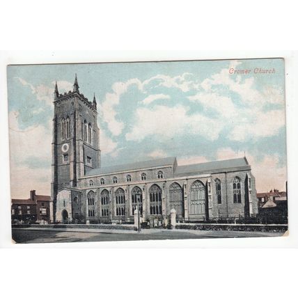 Cromer Church Postcard 1908 Norfolk