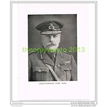 FIELD MARSHAL EARL HAIG, PHOTO BOOK ILLUSTRATION c1914