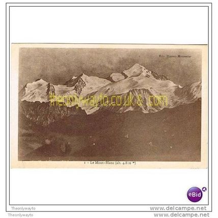 LE MONT BLANC (ALT 4810), FRANCE, Postcard