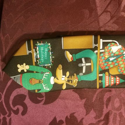 Hallmark NWT Holiday Necktie + Santa + Reindeer