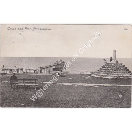 PPC Cross & Pier Hunstanton Norfolk 1909