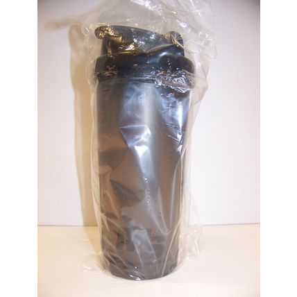 Muscle & Strength Tactical Shaker Bottle BRAND NEW 22 OZ. BLACK ON BLACK