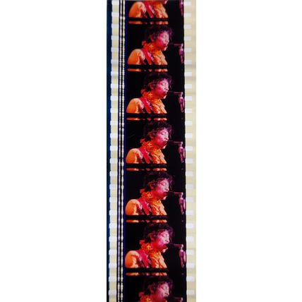 Jimi Hendrex. Pk MTP - C073u . 1 STRIP OF 5 - 35MM FILM CELLS. A very rare strip