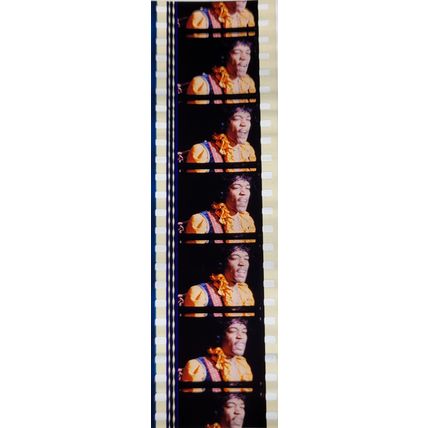 Jimi Hendrex. Pk MTP - d092N . 1 STRIP OF 5 - 35MM FILM CELLS. A very rare strip