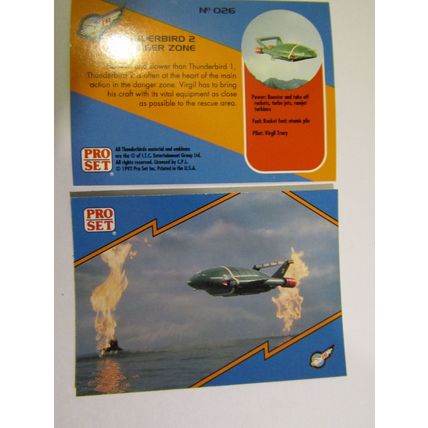 26. Thunderbird 2 at Danger Zone - Thunderbirds IR 1992 PRO SET Trade Card.