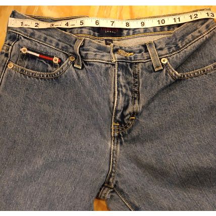 Tommy Jeans Vintage Roc Roc 3/30 Medium Wash Mid Rise Women's Y2K Rare Syle!