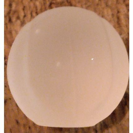 Frosted Glass Tennis Ball 2.25 Inch Desktop Office Paperweight Surface Scratches