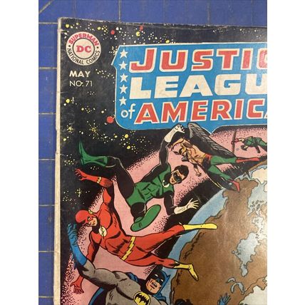 DC COMICS JUSTICE LEAGUE OF AMERICA #71 "Death Orbit" May 1969 FN-