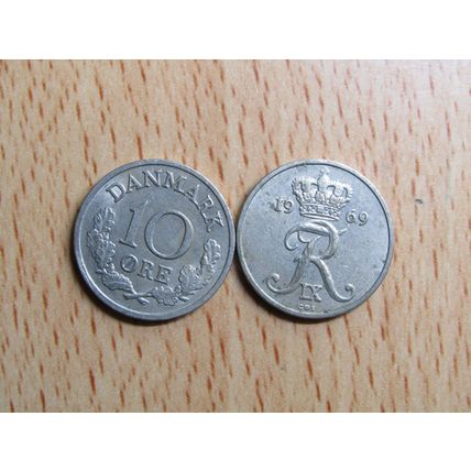 Denmark 1969 10 Ore Coin