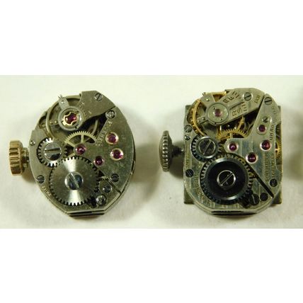 10 Antique Vintage Ladies Wristwatch Movements Spares Or Repair Marvin Rotary &c