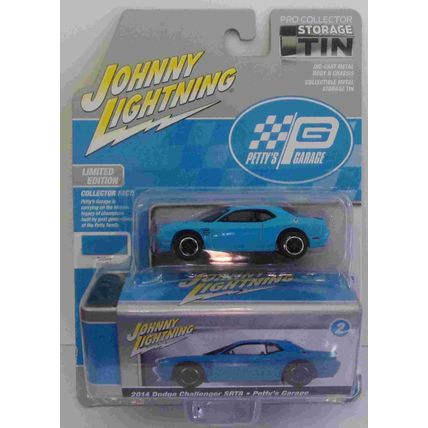 JOHNNY LIGHTNING 2014 DODGE CHALLEGERSRT8 ' Storage Tin ' BLUE (2024)