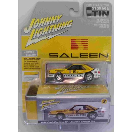 JOHNNY LIGHTNING 1988 FORD MUSTANG GT SALLEN ' Storage Tin ' (2024)