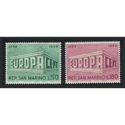 San Marino Europa CEPT 2v 1969 MNH SG#862-863
