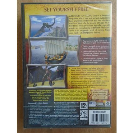 Vanguard: Saga of Heroes PC DVD NEW & SEALED