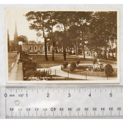 1925 postcard St Georges Gardens, Southport