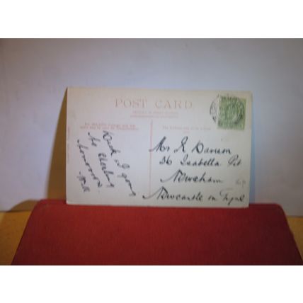 PRINCES STREET GARDENS, EDINBURGH. used antique postcard by Valentine 1906 pm =