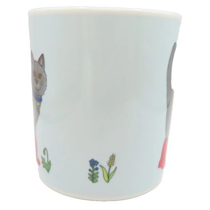 Red Welly Cat Mug 9.5 CM Fine China Ceramic Microwave & Dishwasher Safe Boxed