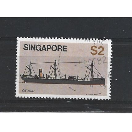 Singapore.SG374 $2 Murex (tanker).Fine Used.Jun25a