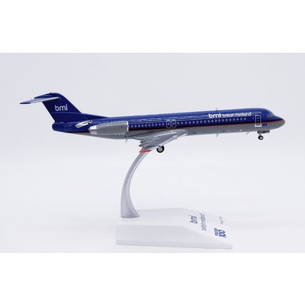 FOKKER 100 BRITISH MIDLAND REG: G-BXWF W/S - JCWINGS XX20303 1/200 - PRE ORDER