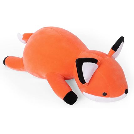 24" 4.2Lbs Fox Weighted Stuffed Animals, Giant Weighted Plush Animal, Cuddle Sen