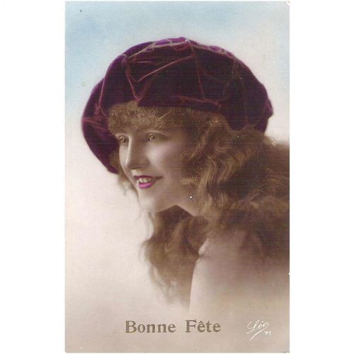 CARTE POSTALE - MODE - FEMME A CHAPEAU - REF 57