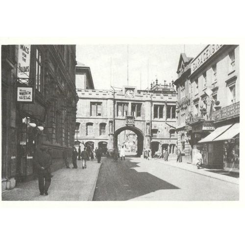 Postcard Stonebow Lincoln 1930's Lincolnshire Saracens Head