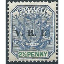 Transvaal 1900 SG229 2 1/2d Ultramarine & Green VRI Mounted Mint ... .