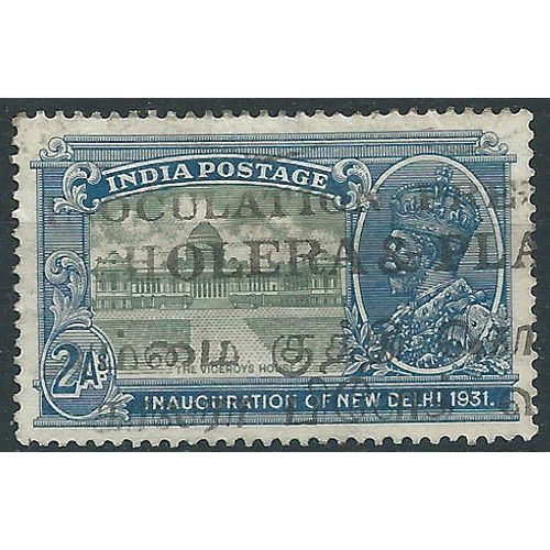 India 1931 SG229 2a Green & Blue NEW DELHI Good/Fine Used .. ..