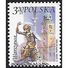 Poland Mi 3957: 3 Zl. 20 multicoloured Royal Castle and Syrenka, Warsaw.