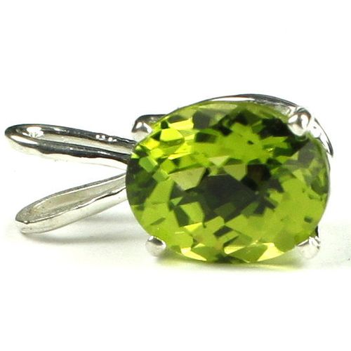 Peridot, 925 Sterling Silver Pendant, SP002