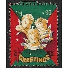 1950 Christmas Seal - #4 unused