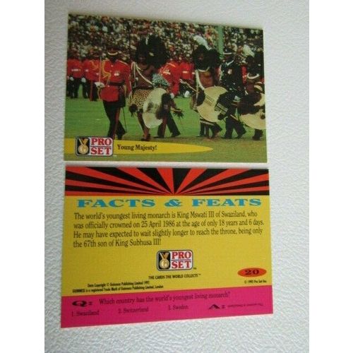 Pro Set 1992 Guinness Book of Records Trade Cards Card Variants (eb2)