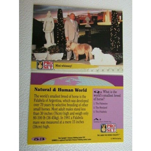 Pro Set 1992 Guinness Book of Records Trade Cards Card Variants (eb2)
