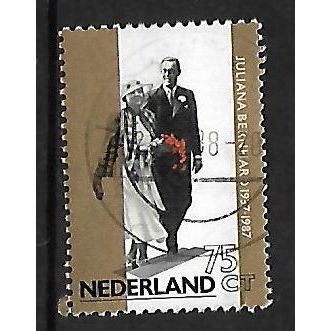 NETHERLANDS 1987 GOLDEN WEDDING 75c ENGAGEMENT PICTURE SG1498 FINE USED