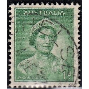 AUSTRALIA, 1937 1d Queen Elizabeth p13.5 X 14, SG 165 (Scott #167), used