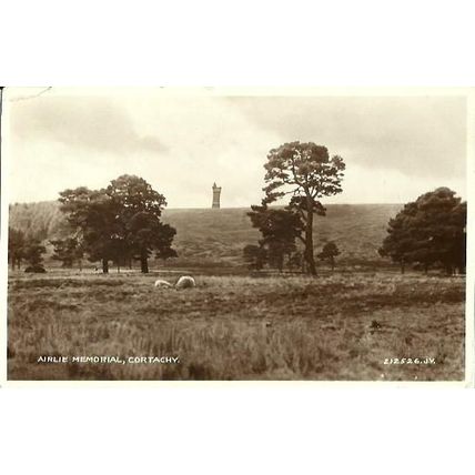 Angus CORTACHY Airlie Memorial Postcard (Valentine 212526)