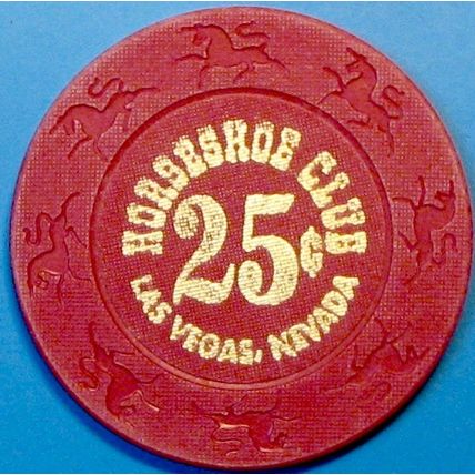 Horseshoe Club. 25¢ Casino Chip. Las Vegas, NV. E76.
