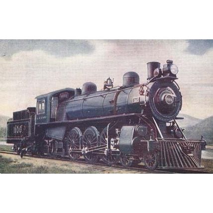 Canadian Pacific Railway Express 1100 Train Postcard