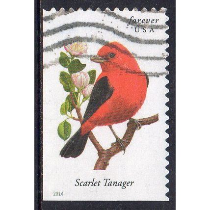 USA 2014 Songbirds - Scarlet Tanaga Forever Used