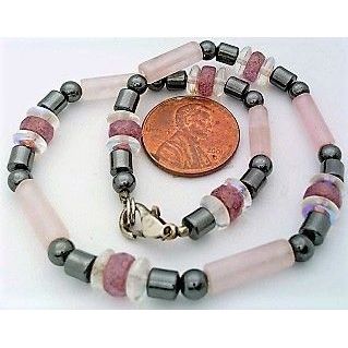 Rose Quartz Beaded Gemstone Anklet Bracelet 2
