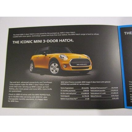 MINI 2015 Join the New Mini Revolutution Advertising Finance Card IOW (AUTO)